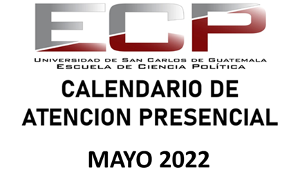 Calendario de Atención Presencial – Mayo 2022